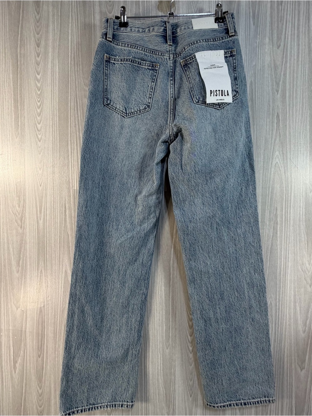 Pistola Cassie Super High Rise Straight Jeans Size 26 Bramble Denim Button Fly - Picture 3 of 9